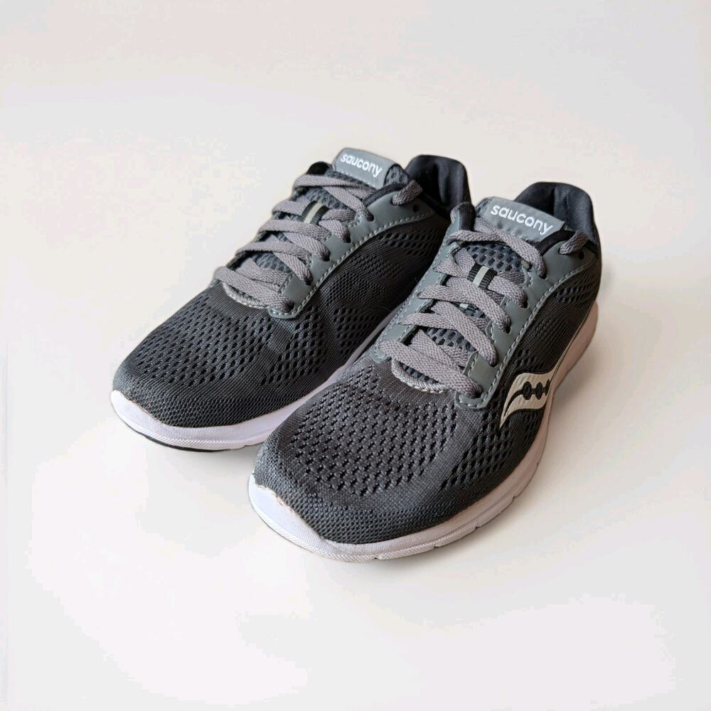 Saucony Sneakers Women's 7.5 Grid Ideal Gray White Running Athletic Sports